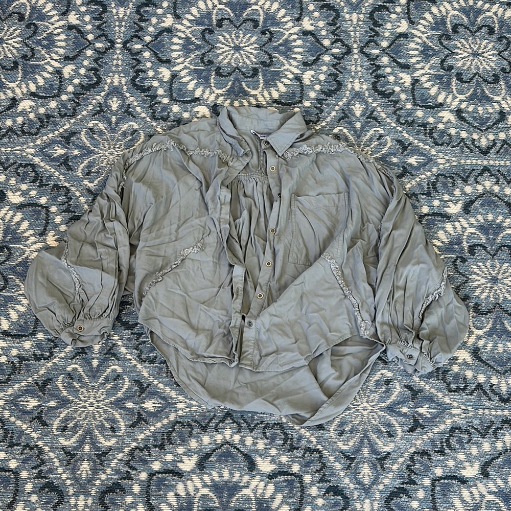 FATE Relaxed Button Down Shirt‎ Shacket